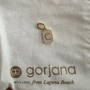 Gorjana charm “C” 18k gold plated.